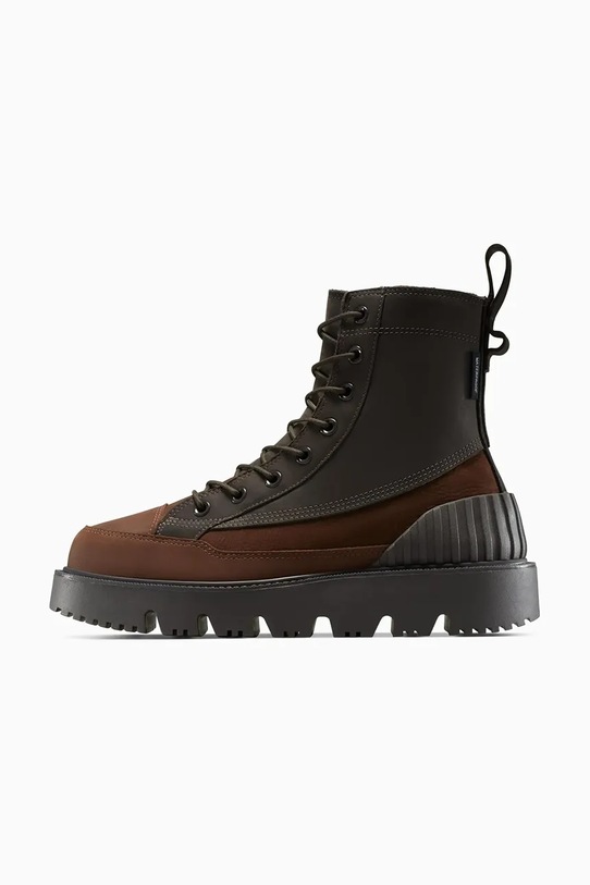 Čizme od nubuka Converse Chuck 70 Rugged A14191C smeđa