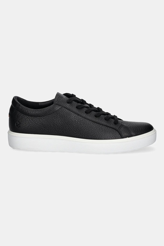 Ecco bőr sportcipő Soft 60 Lace 582404.01001 fekete AW25