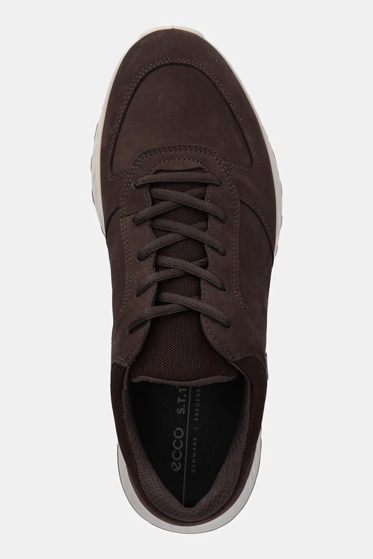 Ecco sneakersy nubukowe Exostride Low Gtx brązowy 835304.02178