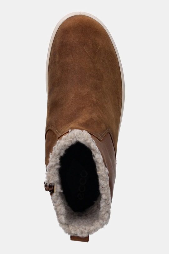 Obuwie Ecco śniegowce zamszowe Soft 7 Tred Warm 450753.02034 brązowy
