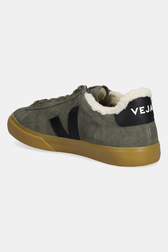 Încălțăminte Veja sneakers din piele întoarsă Campo Winter CW0320810B verde