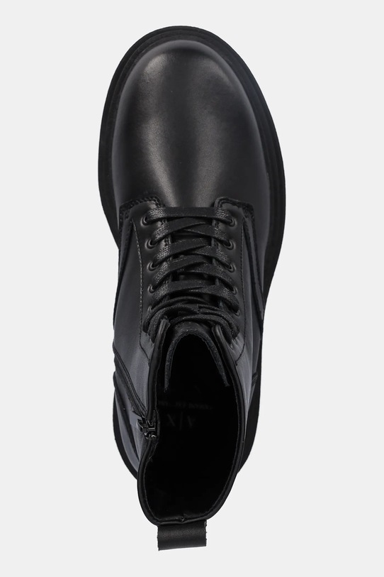 Armani Exchange trapery skórzane czarny XM001961.AF17328.UC001