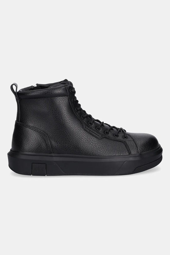 Armani Exchange buty skórzane XM001963.AF19402.UC001 czarny AW25