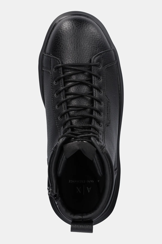 Armani Exchange buty skórzane czarny XM001963.AF19402.UC001