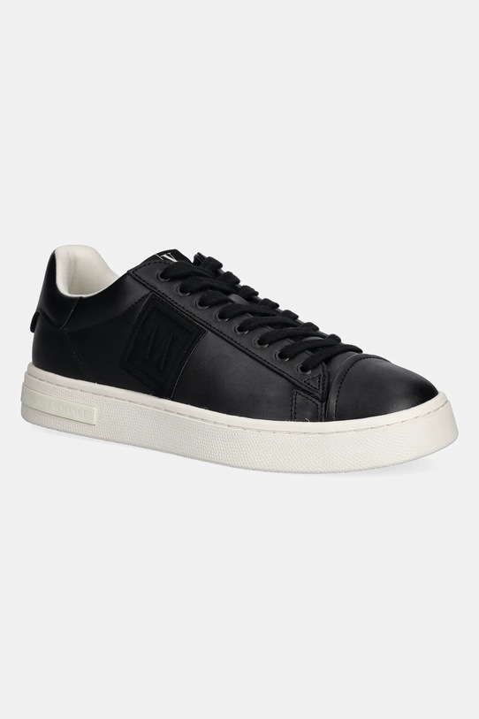 Armani Exchange sneakersy imitacja skóry licowej czarny XM001990.AF17451.UC001