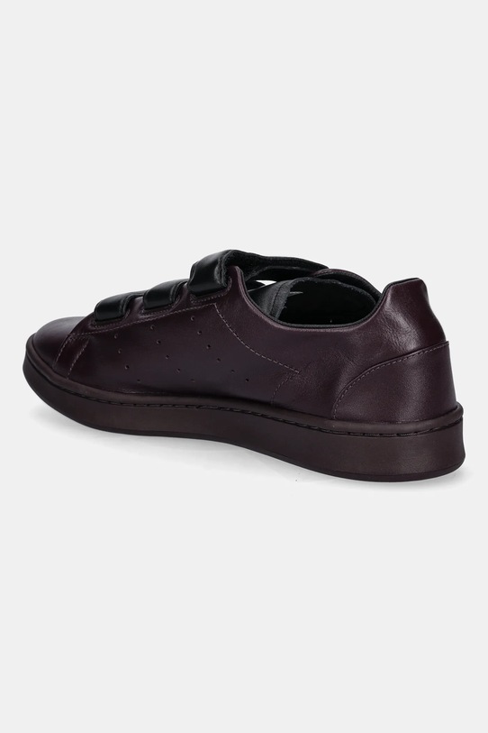 Obuwie Y-3 sneakersy skórzane Stan Smith Velc JR6641 bordowy