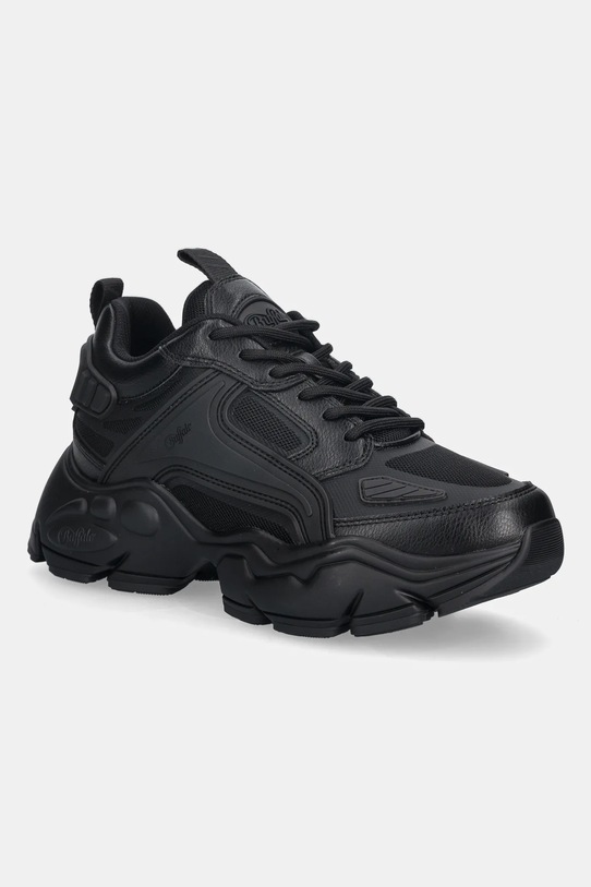 Buffalo sneakersy Binary Athena Bs imitacja skóry licowej czarny 1410080