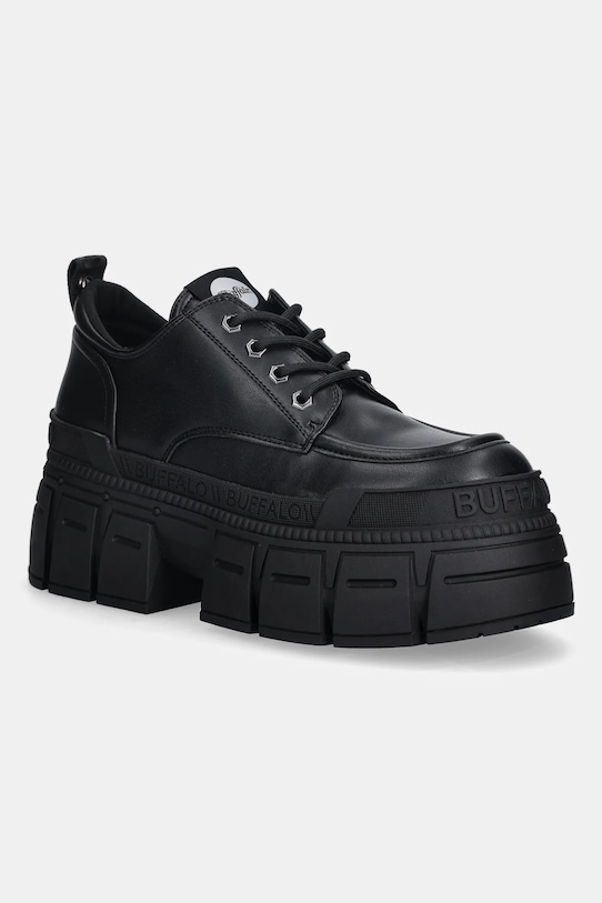Κλειστά παπούτσια Buffalo Gospher Lace Up Cs Bs συνθετικό μαύρο 1430025