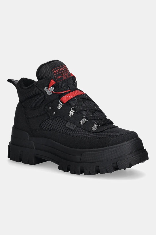 Čizme Buffalo Aspha Com Mid Hike Bs na vezanje crna 1430034