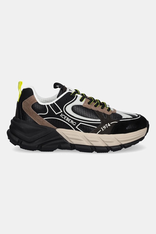 Iceberg sneakersy skórzane ICB-One IU17060S brązowy AW25