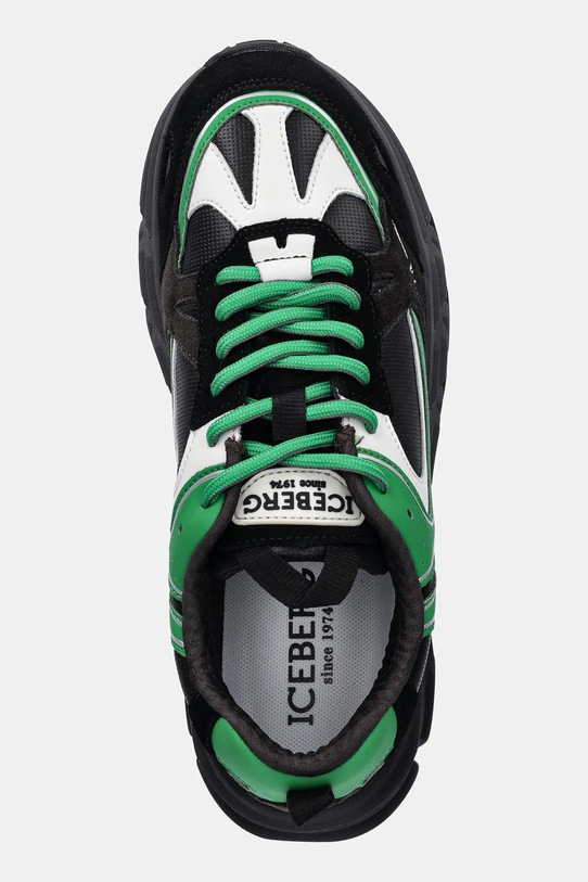Iceberg sneakersy skórzane ICB-One zielony IU17060T