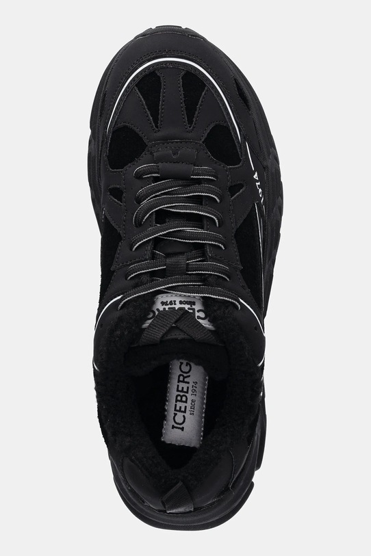 Iceberg sneakersy skórzane ICB-One czarny IU17060V