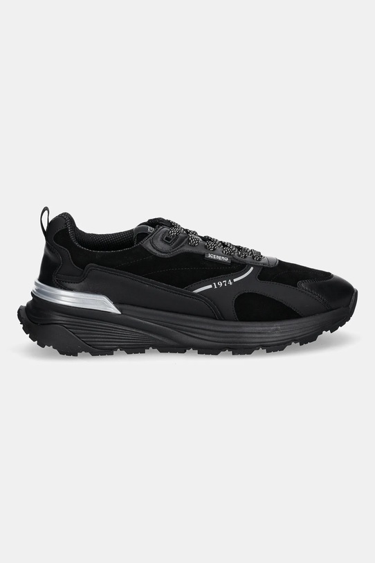 Iceberg sneakersy skórzane Hawk IU175807 czarny AW25