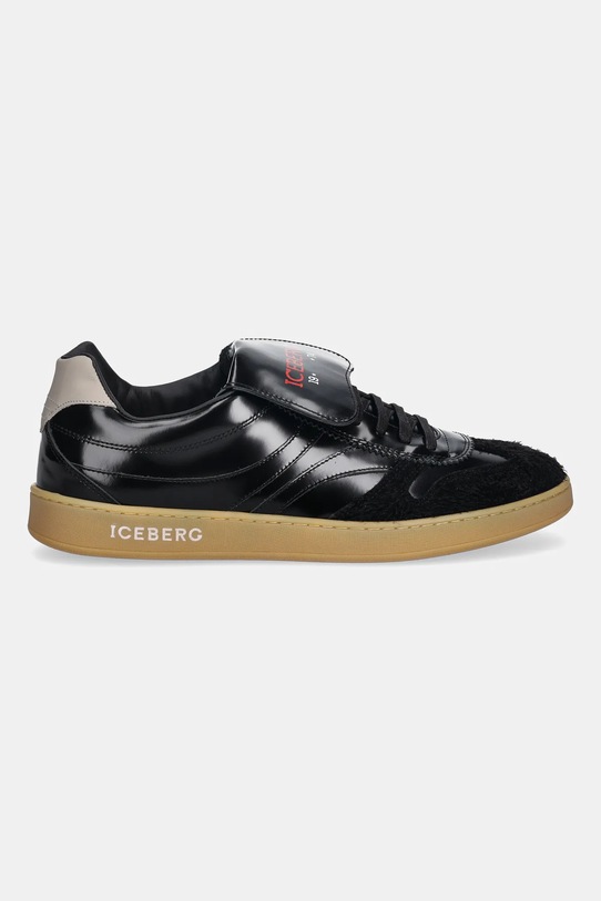 Iceberg sneakersy skórzane California IU180901 czarny AW25