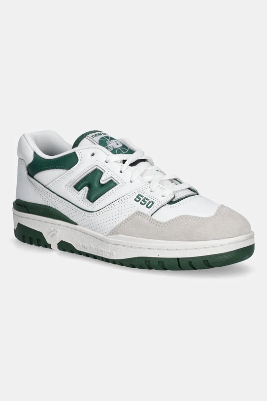 New Balance sneakersy skórzane 550 niska zielony BB550WT1