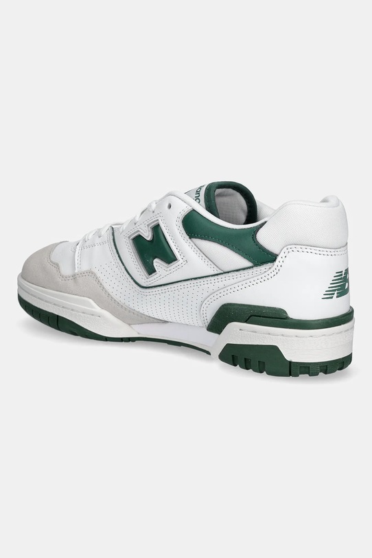 Obuwie New Balance sneakersy skórzane 550 BB550WT1 zielony
