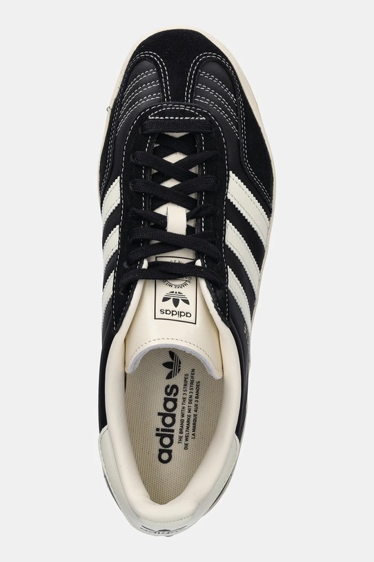 Кожаные кроссовки adidas Originals Gazelle Indoor чёрный JQ8385