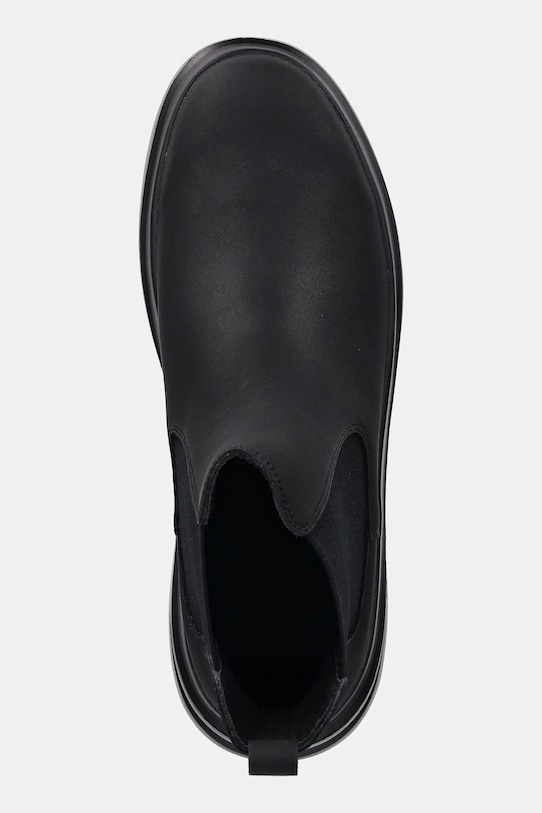 Kožené topánky chelsea Guess ELKO čierna FMFELK.LEA10.BLACK
