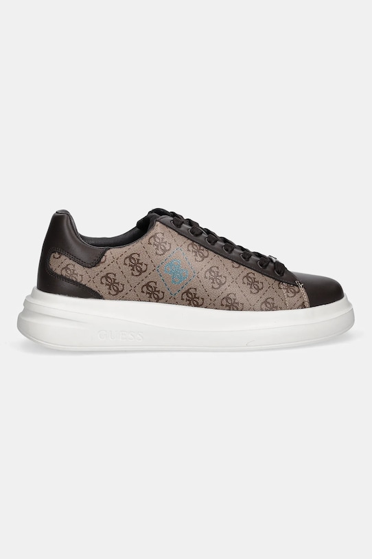 Guess sneakersy ELBA FMFLBA.FAB12.BEIBR brązowy AW25