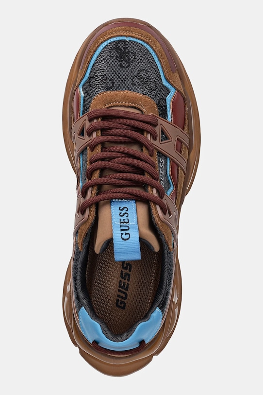 Guess sneakersy BELLU brązowy FMFUNO.FAL12.TANMU