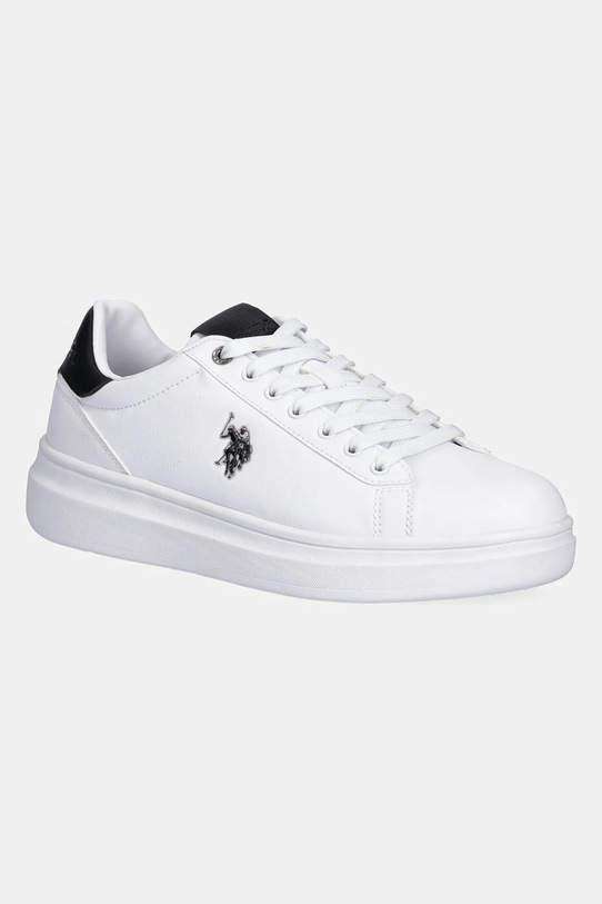 Superge U.S. Polo Assn. CODY010A Imitacija zrnatega usnja bela CODY010M.EY2
