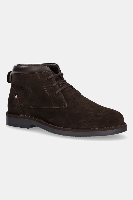 Gležnjarji iz semiša U.S. Polo Assn. MUST010 Casual rjava MUST010M.ESY1