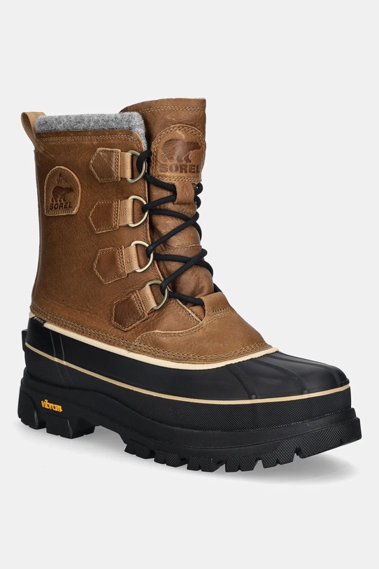 Δερμάτινα παπούτσια Sorel CARIBOU HORIZON GTX λείο δέρμα καφέ 2138661263