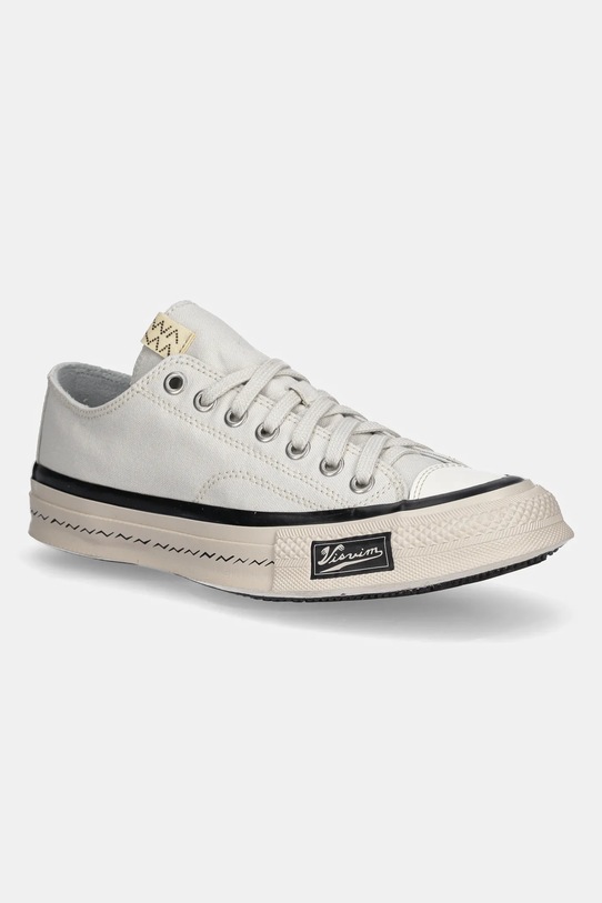 Visvim scarpe da ginnastica skagway pelle fiore beige 125101001002