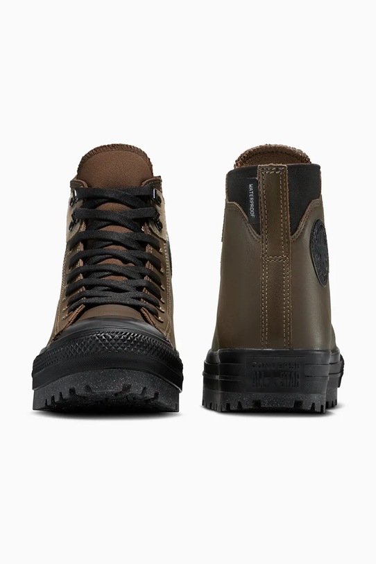 Obuwie Converse trampki skórzane Chuck Taylor All Star City Trek Wp A13274C brązowy