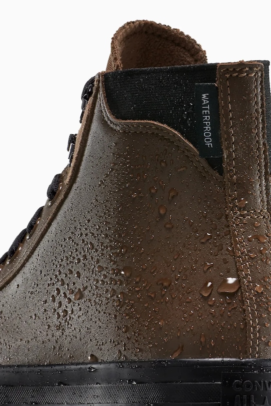 Kožne tenisice Converse Chuck Taylor All Star City Trek Wp smeđa A13274C