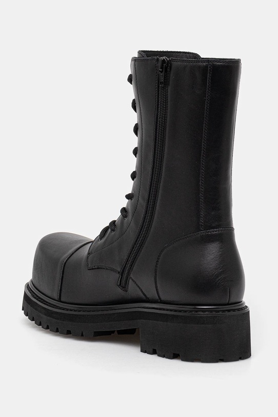 Obuwie VETEMENTS workery skórzane Stomp Combat Boot UH76BT800B czarny