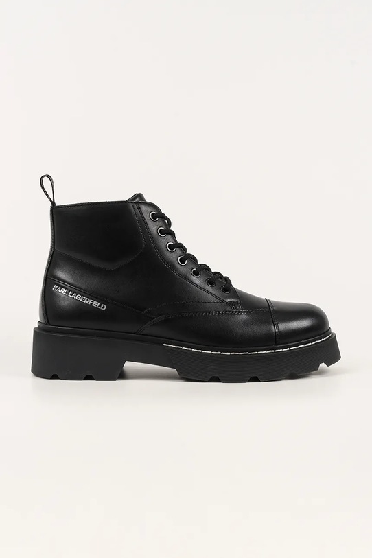 Kožne cipele Karl Lagerfeld KAMDEN casual crna KL10438.000