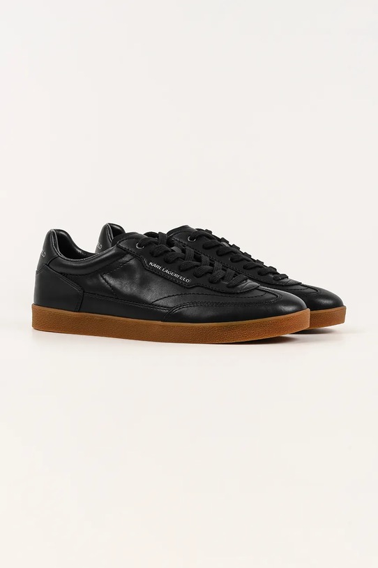 Karl Lagerfeld sneakersy skórzane KANDIDATE KL53825A.000 czarny AW25