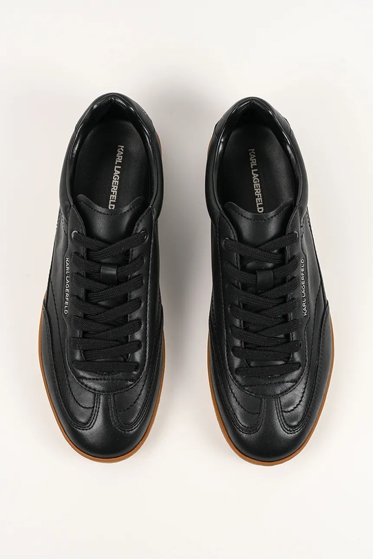 Karl Lagerfeld sneakersy skórzane KANDIDATE czarny KL53825A.000