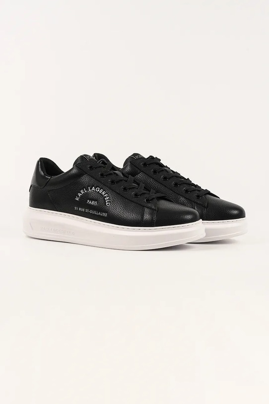 Karl Lagerfeld sneakersy skórzane KAPRI KL52568A.100 czarny AW25