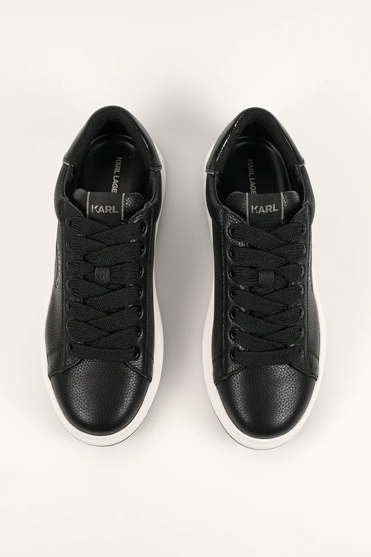 Karl Lagerfeld sneakersy skórzane KAPRI LUG czarny KL57538A.100