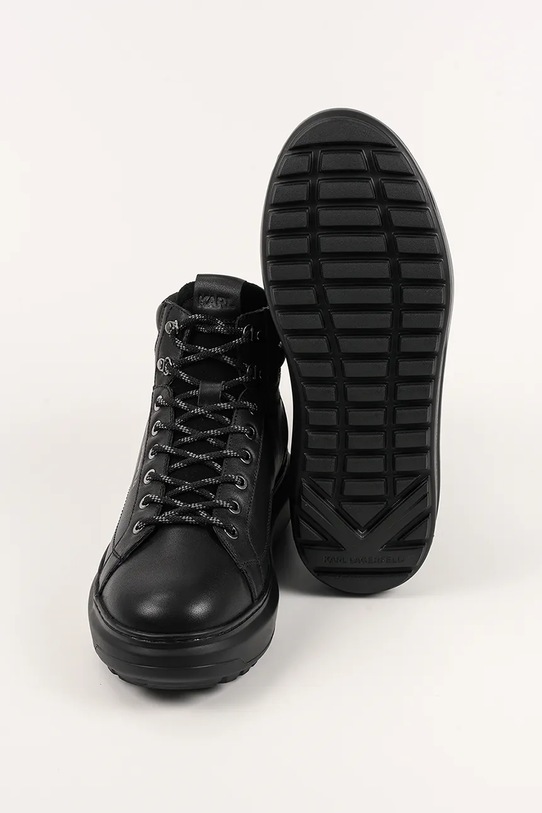 Karl Lagerfeld sneakersy skórzane KAPRI LUG KL57555.00X czarny