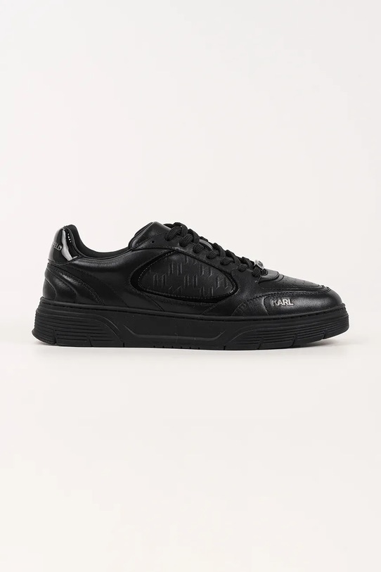 Karl Lagerfeld sneakersy skórzane KOURTNEY pozostałe czarny KL53019.00X
