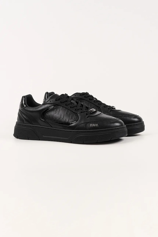 Karl Lagerfeld sneakersy skórzane KOURTNEY KL53019.00X czarny AW25