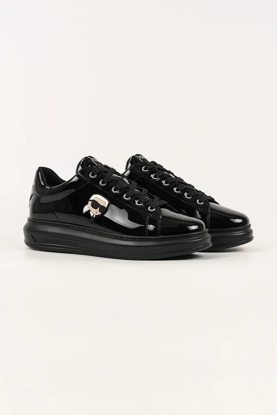 Karl Lagerfeld sneakersy skórzane KAPRI NFT KL52573N.1BP czarny AW25