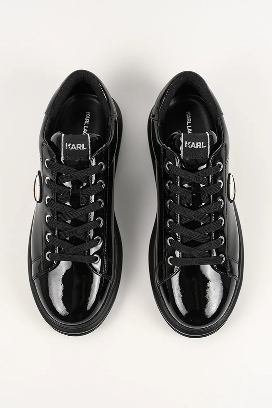 Karl Lagerfeld sneakersy skórzane KAPRI NFT czarny KL52573N.1BP