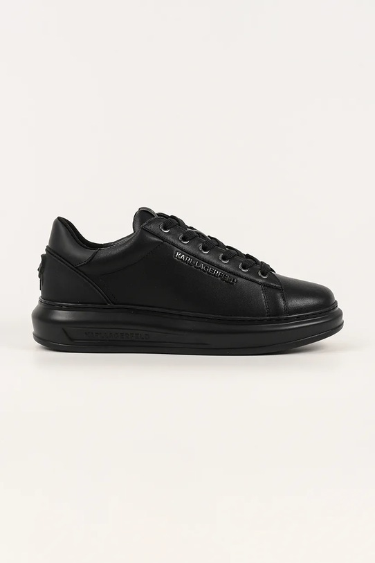 Karl Lagerfeld sneakersy skórzane KAPRI MENS Planet friendly czarny KL52575N.00X