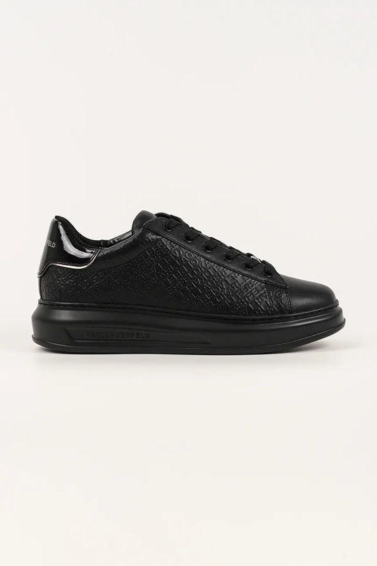 Karl Lagerfeld sneakersy skórzane KAPRI Planet friendly czarny KL52543A.00X