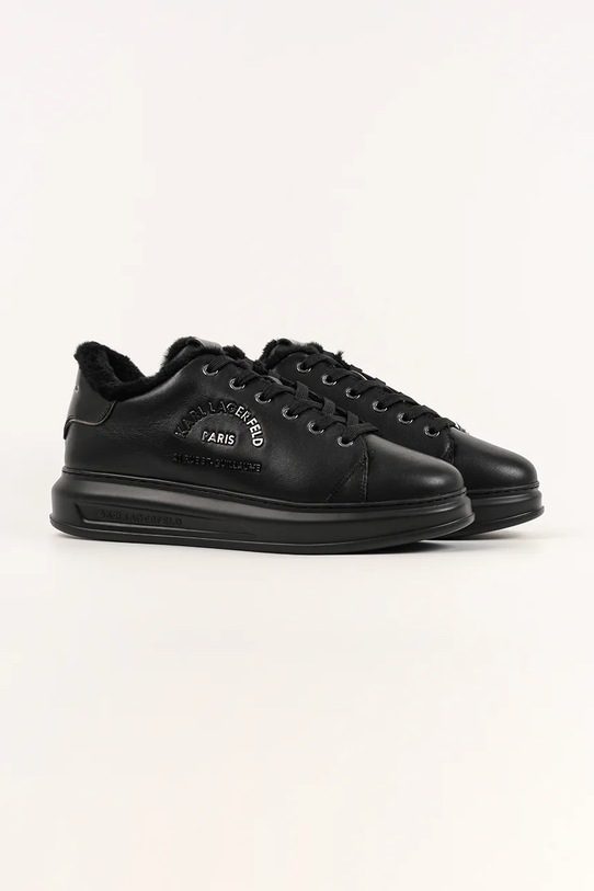 Karl Lagerfeld sneakersy skórzane KAPRI KL52539L.00X czarny AW25