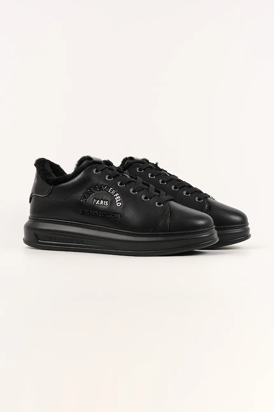Usnjene superge Karl Lagerfeld KAPRI KL52539L.00X črna AW25