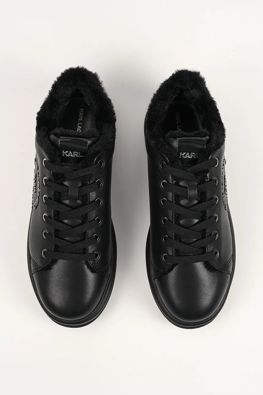 Karl Lagerfeld sneakersy skórzane KAPRI czarny KL52539L.00X
