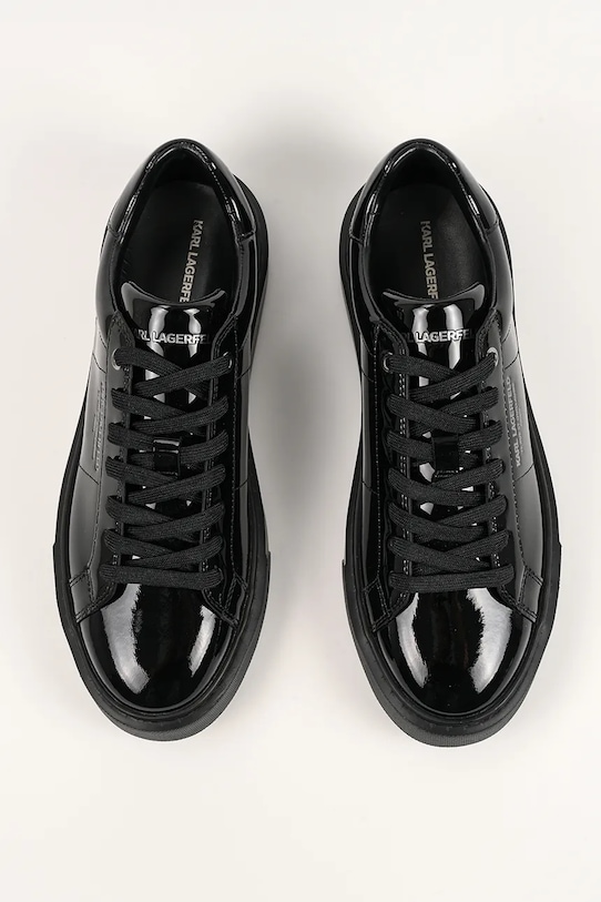 Karl Lagerfeld sneakersy skórzane MAXI KUP RSG czarny KL52214.1BP