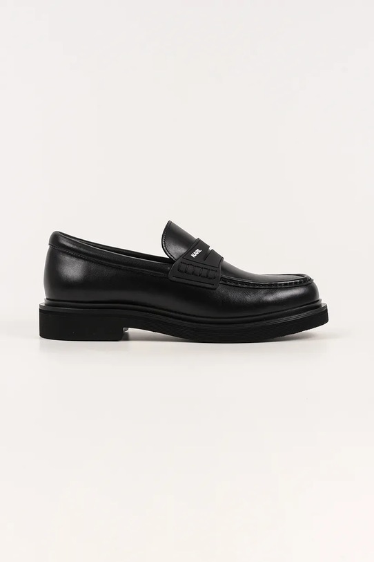 Karl Lagerfeld półbuty skórzane KINGSTON eleganckie czarny KL12213.000