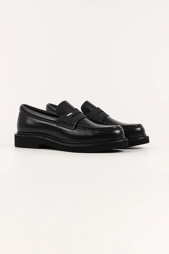 Karl Lagerfeld półbuty skórzane KINGSTON KL12213.000 czarny AW25