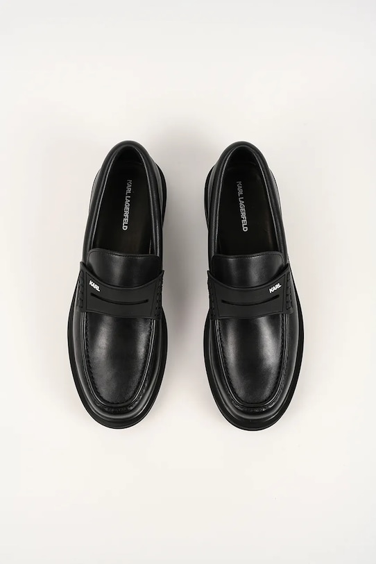 Karl Lagerfeld półbuty skórzane KINGSTON czarny KL12213.000